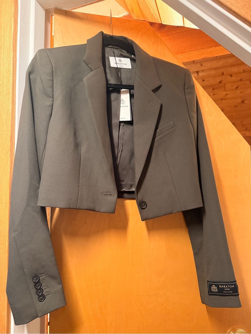 Aritzia Babaton Dark Olive Tailored Blazer